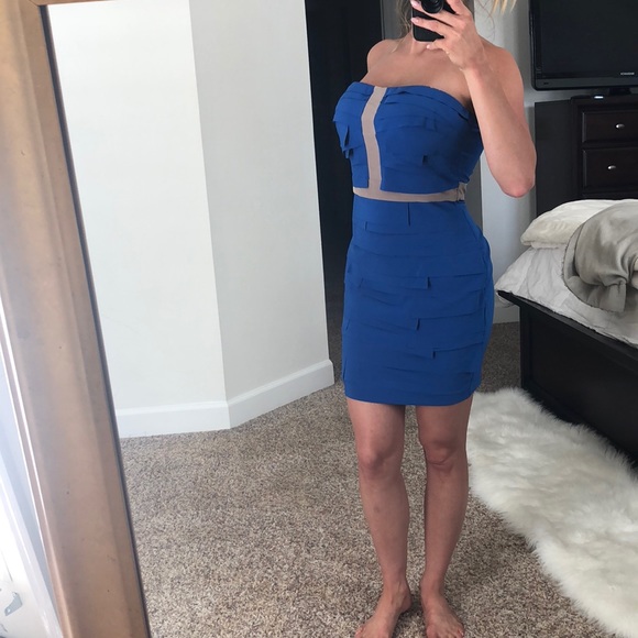 🔥NWT GIANNI BINI BLUE DRESS - Picture 3 of 3